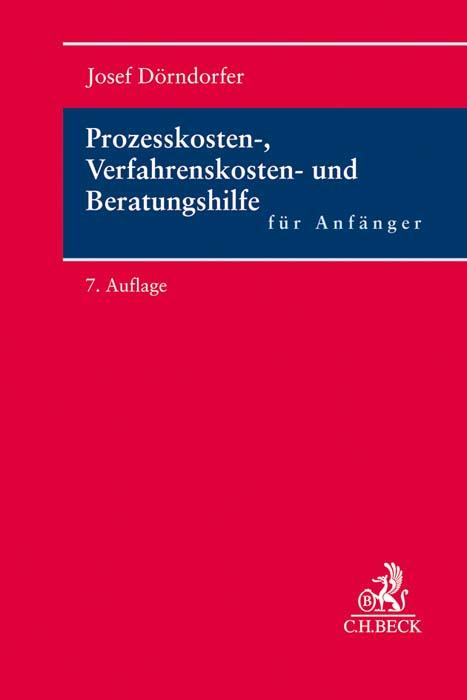 Vorderes Coverbild Prozesskosten-, Verfahrenskosten- und Beratungshilfe für Anfänger