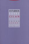 Vorderes Coverbild Estudios sobre Celan