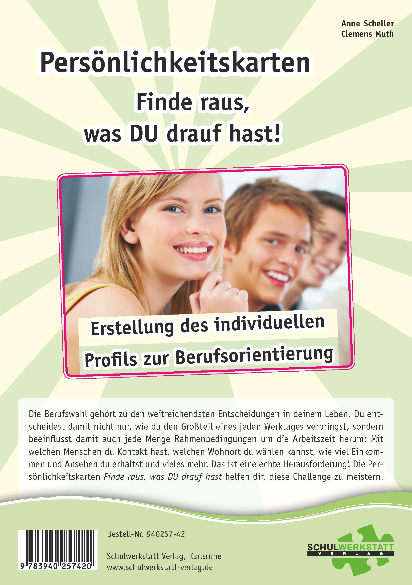 Vorderes Coverbild Persönlichkeitskarten "Finde raus, was DU drauf hast!"