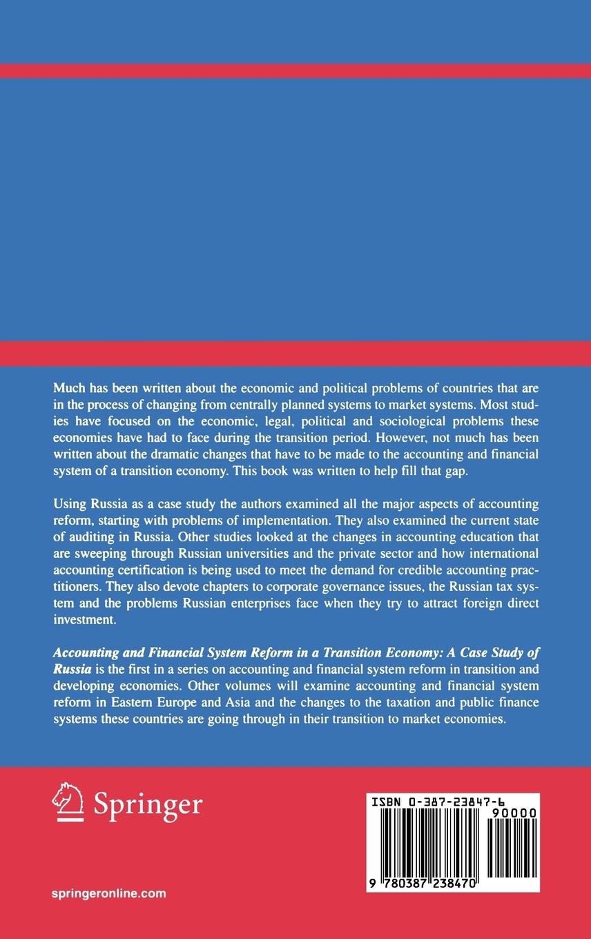 Rückseitencover Accounting and Financial System Reform in a Transition Economy: A Case Study of Russia