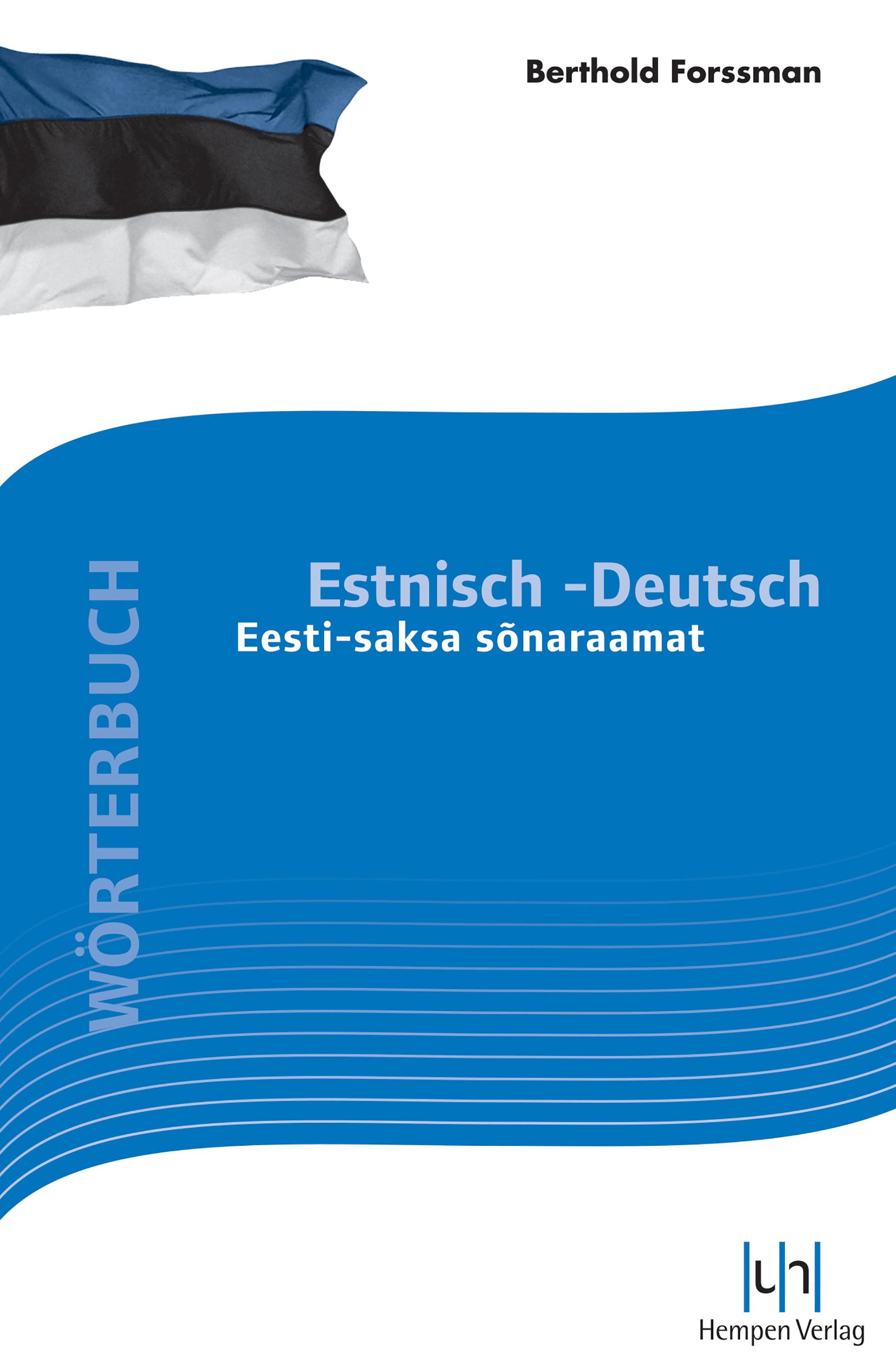 Vorderes Coverbild Wörterbuch Estnisch-Deutsch