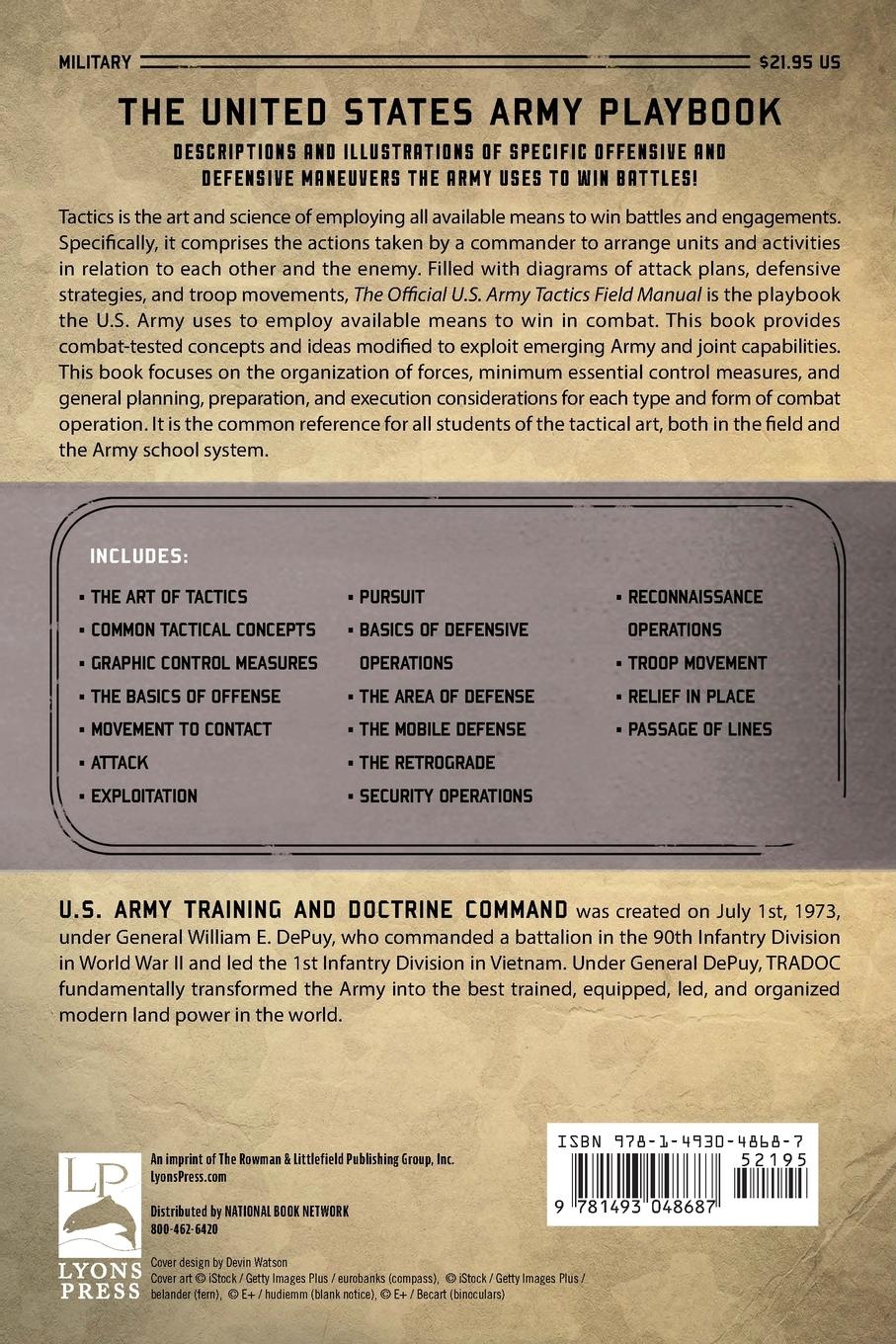 Rückseitencover The Official U.S. Army Tactics Field Manual