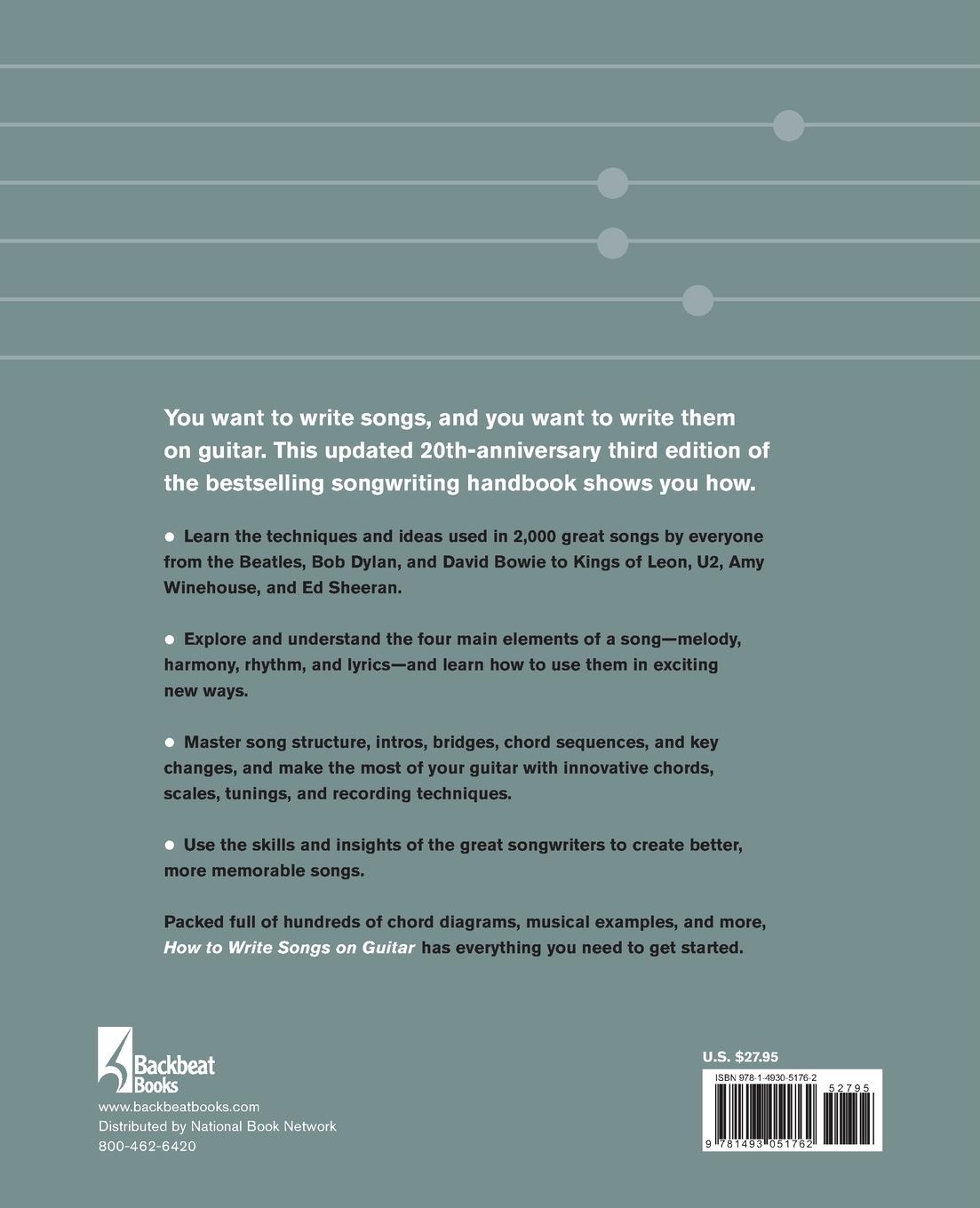 Rückseitencover How to Write Songs on Guitar