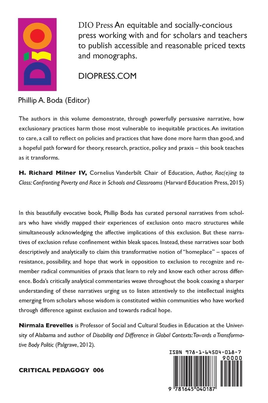 Rückseitencover Essays on Exclusion