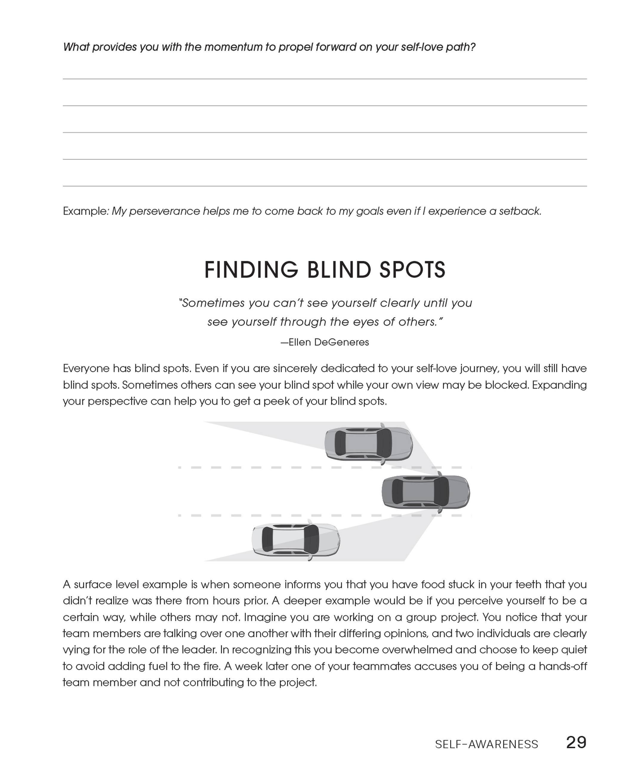 Beispielinhalt (Bild) The Self Love Workbook for Teens