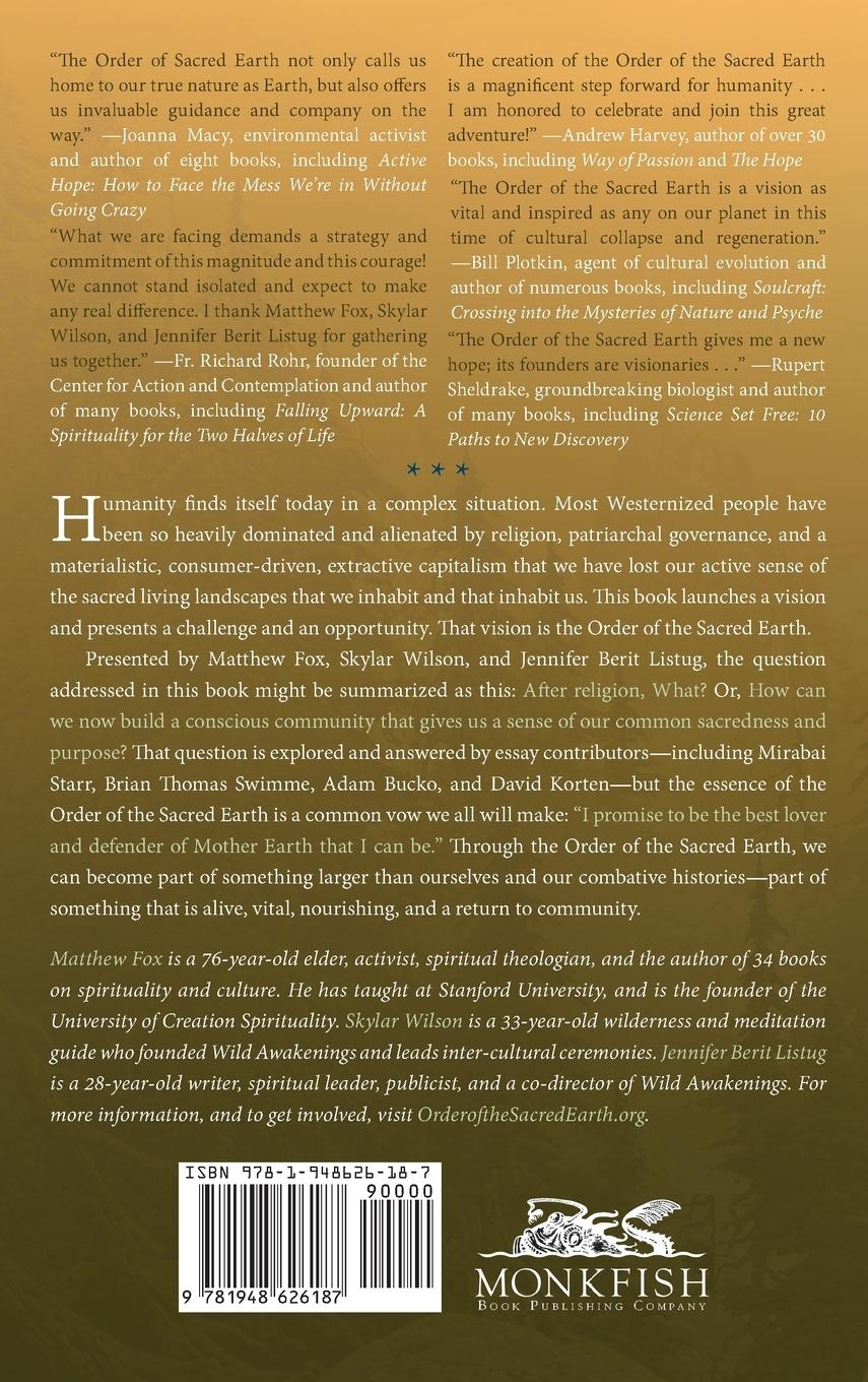 Rückseitencover Order of the Sacred Earth