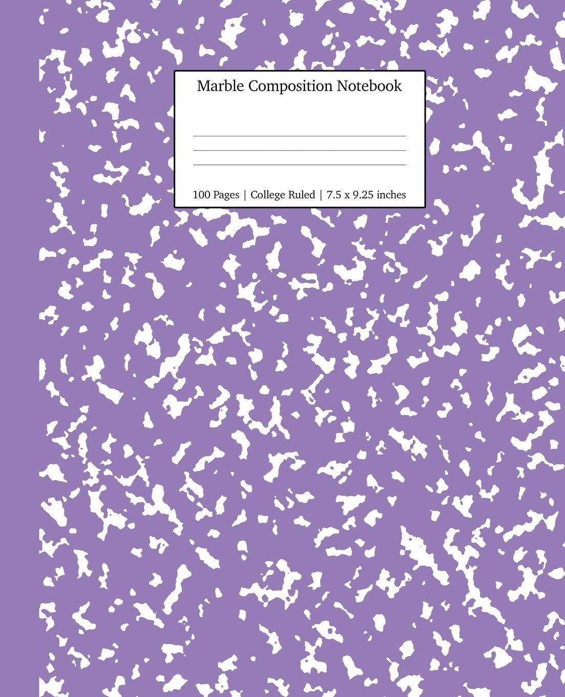 Vorderes Coverbild Marble Composition Notebook College Ruled