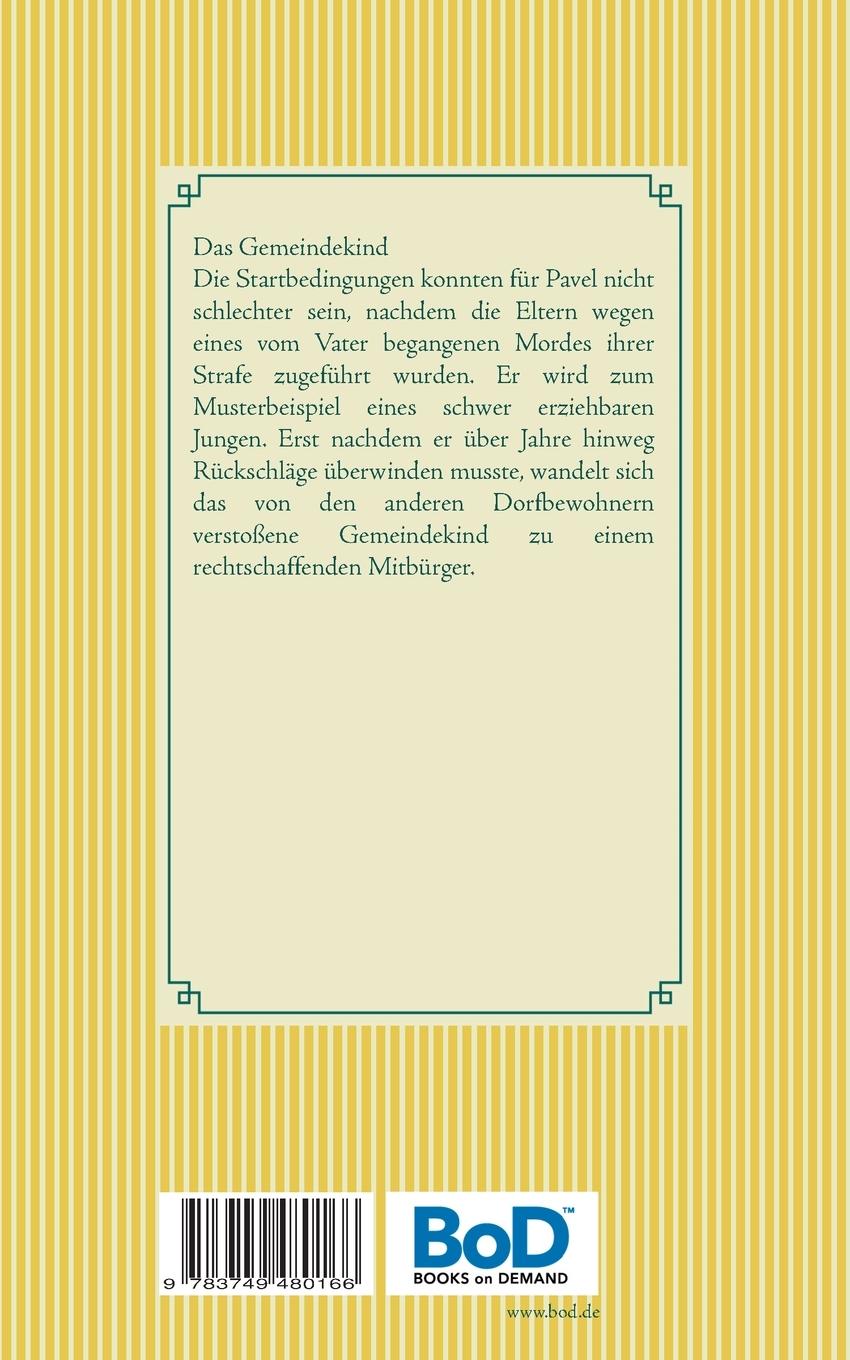 Rückseitencover Das Gemeindekind