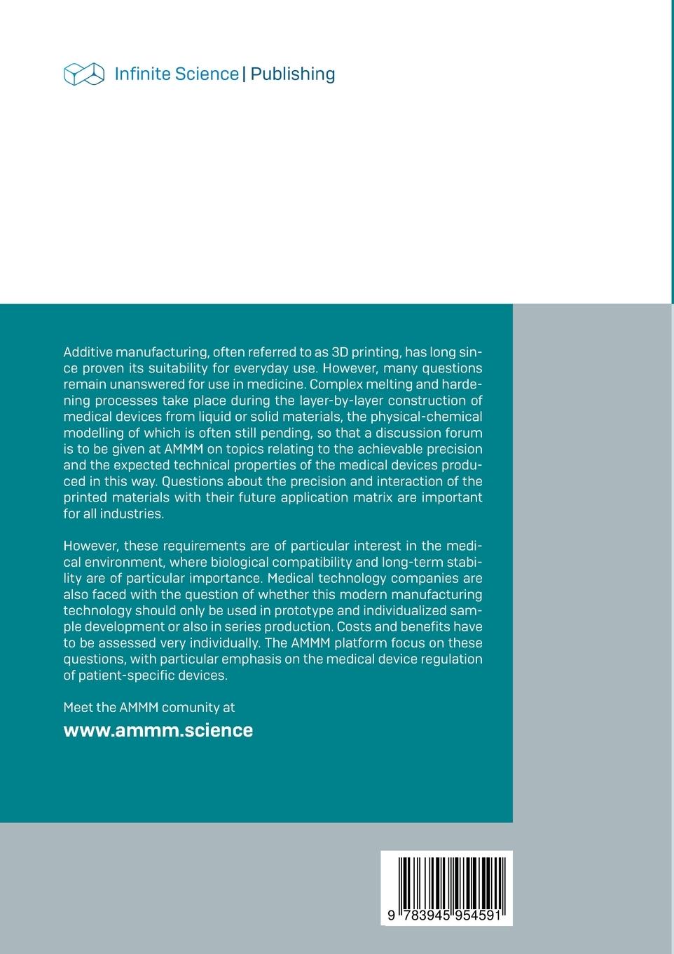 Rückseitencover Additive Manufacturing Meets Medicine (AMMM 2019)