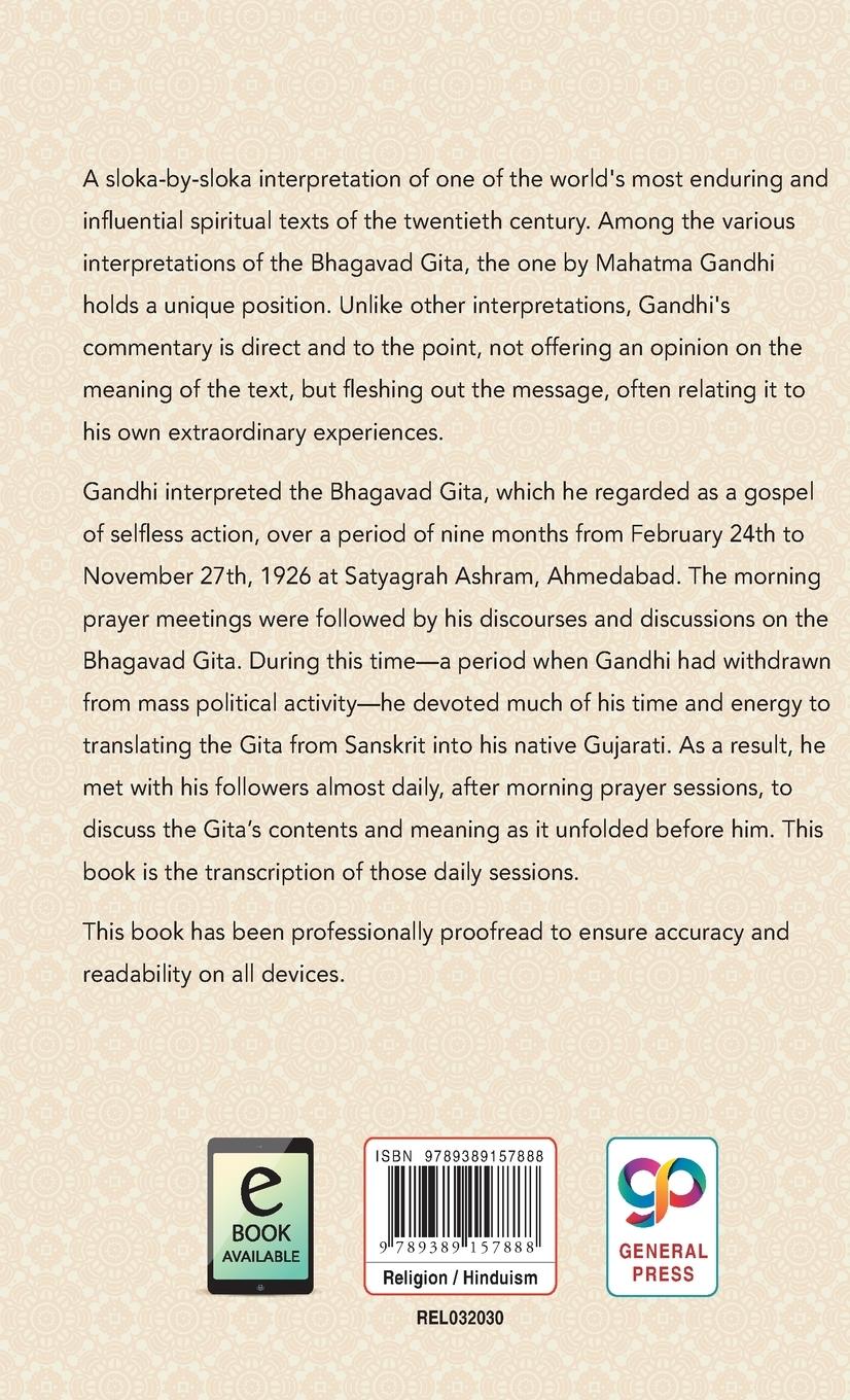 Rückseitencover Gita According to Gandhi
