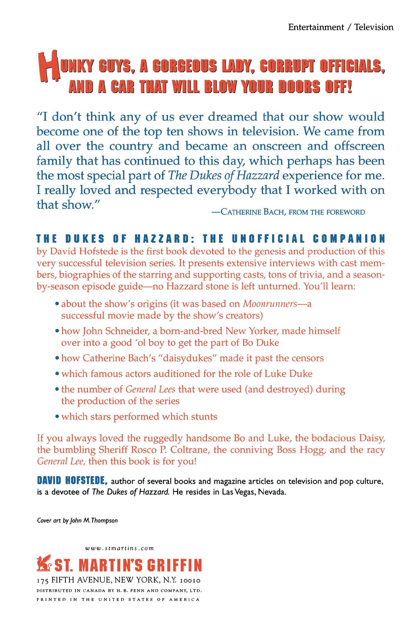 Rückseitencover The Dukes of Hazzard