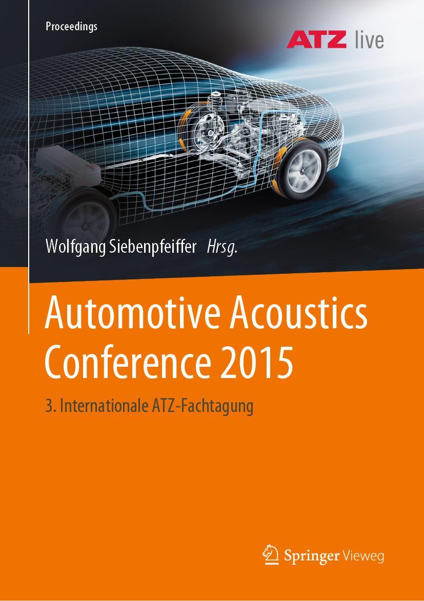 Vorderes Coverbild Automotive Acoustics Conference 2015