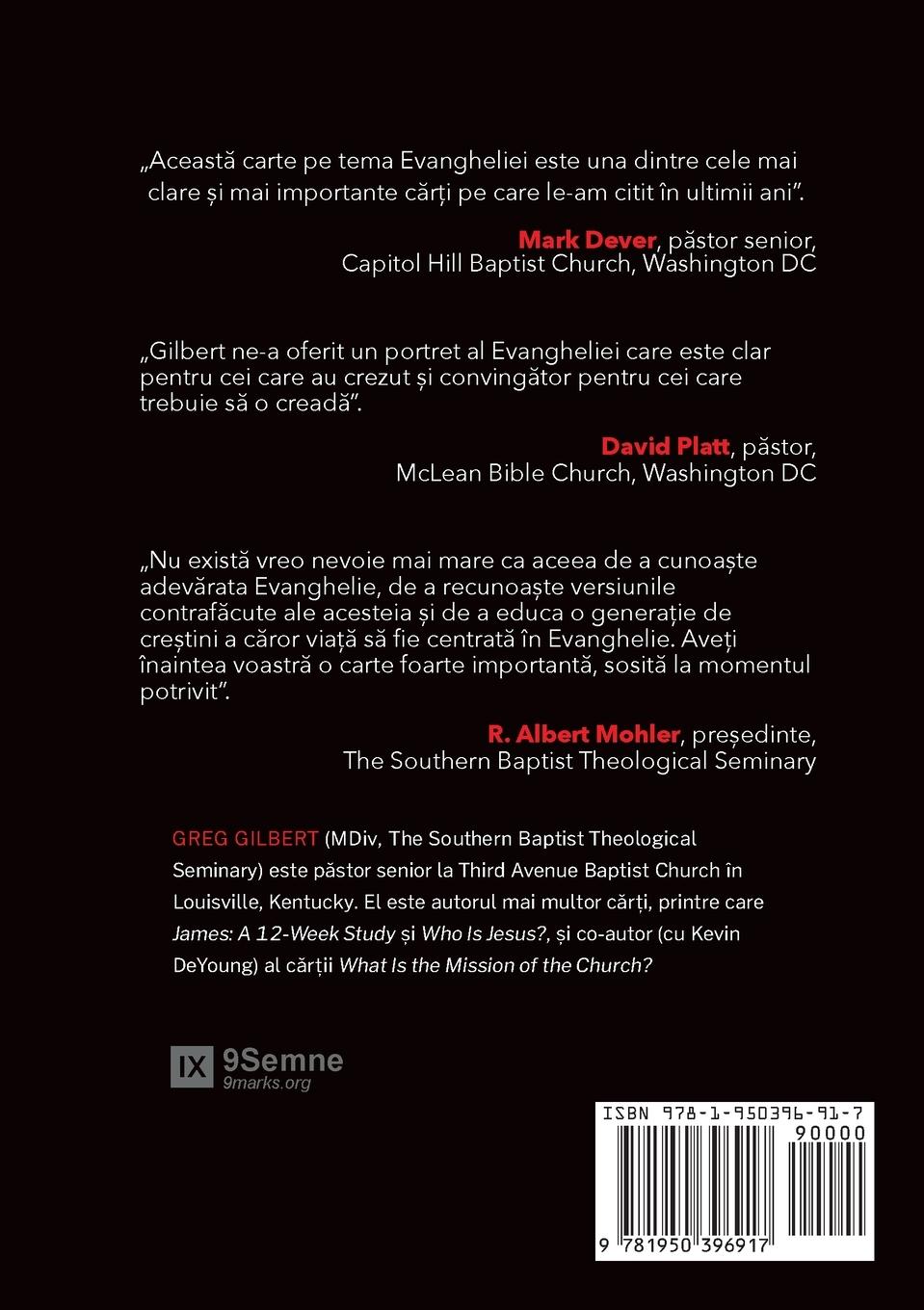 Rückseitencover Ce este Evanghelia? (What Is the Gospel?) (Romanian)