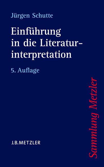 Vorderes Coverbild Einführung in die Literaturinterpretation