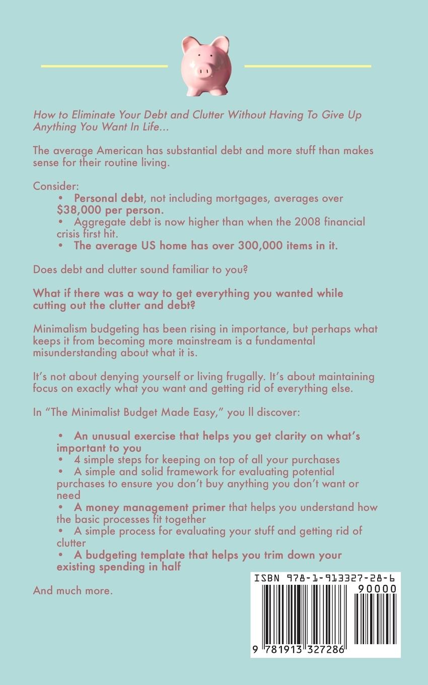 Rückseitencover The Minimalist Budget Made Easy