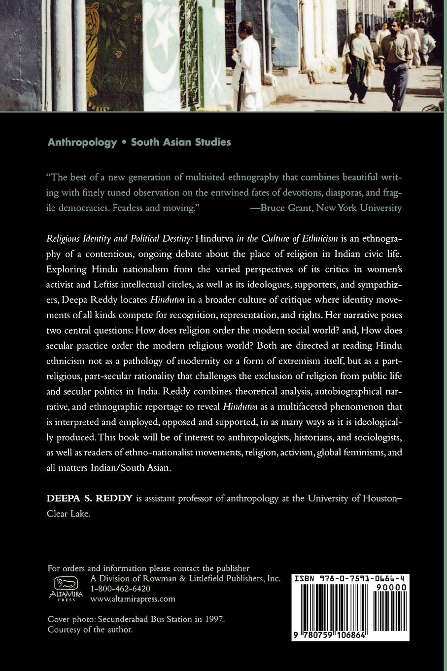 Rückseitencover Religious Identity and Political Destiny