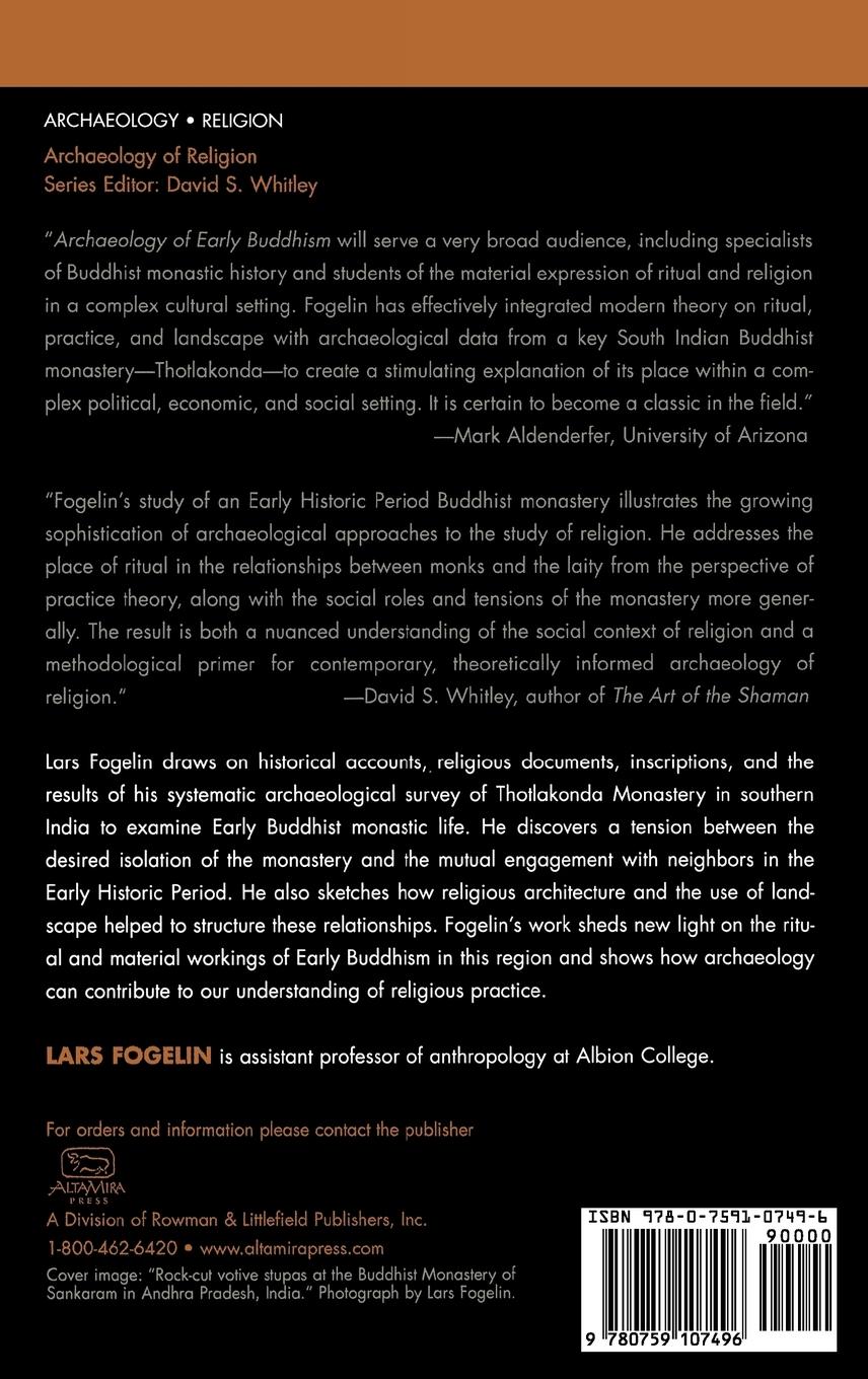 Rückseitencover Archaeology of Early Buddhism