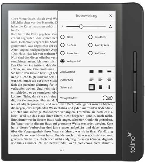 Beispielinhalt (Bild) tolino epos 2
