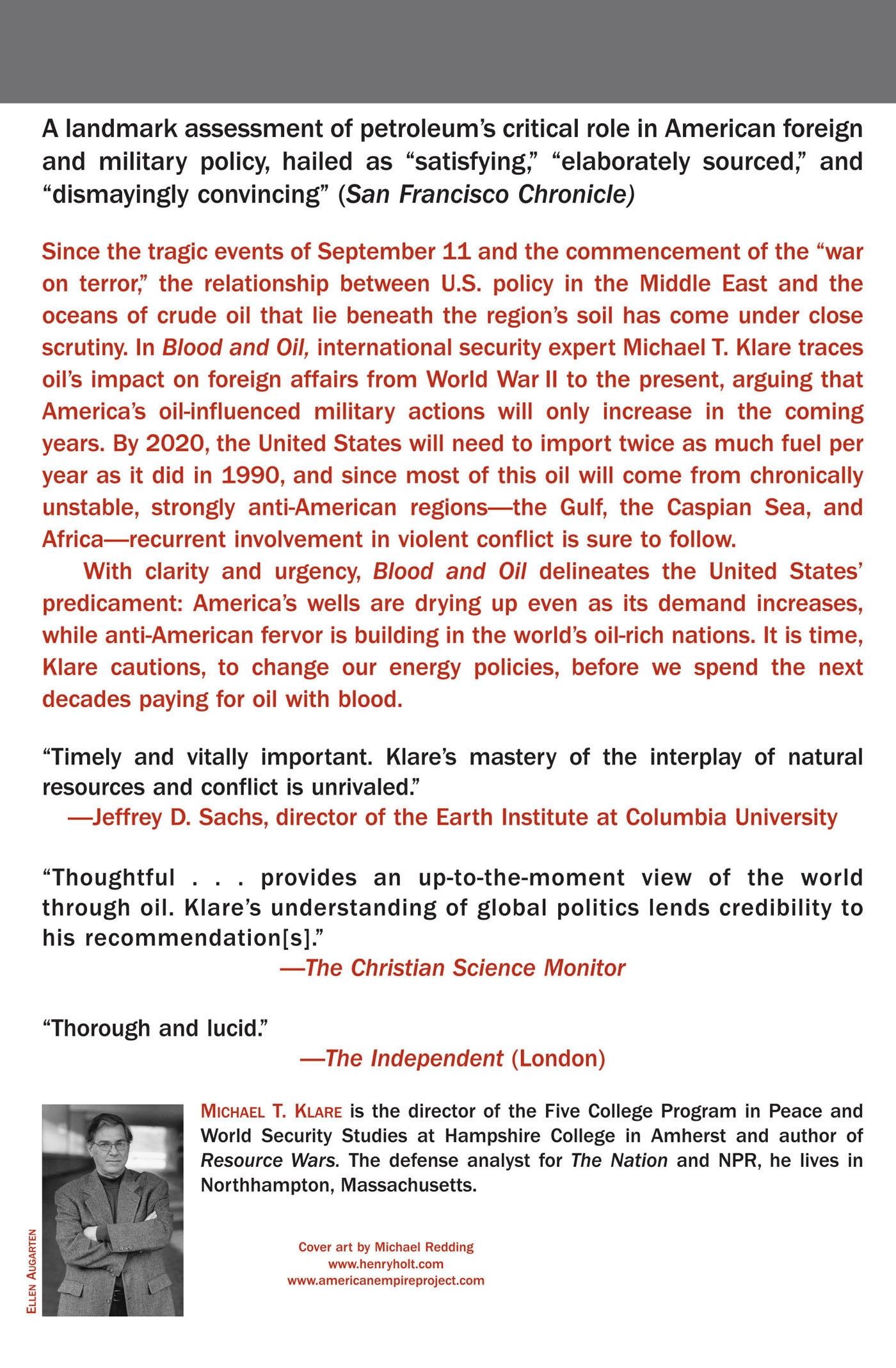 Rückseitencover Blood and Oil