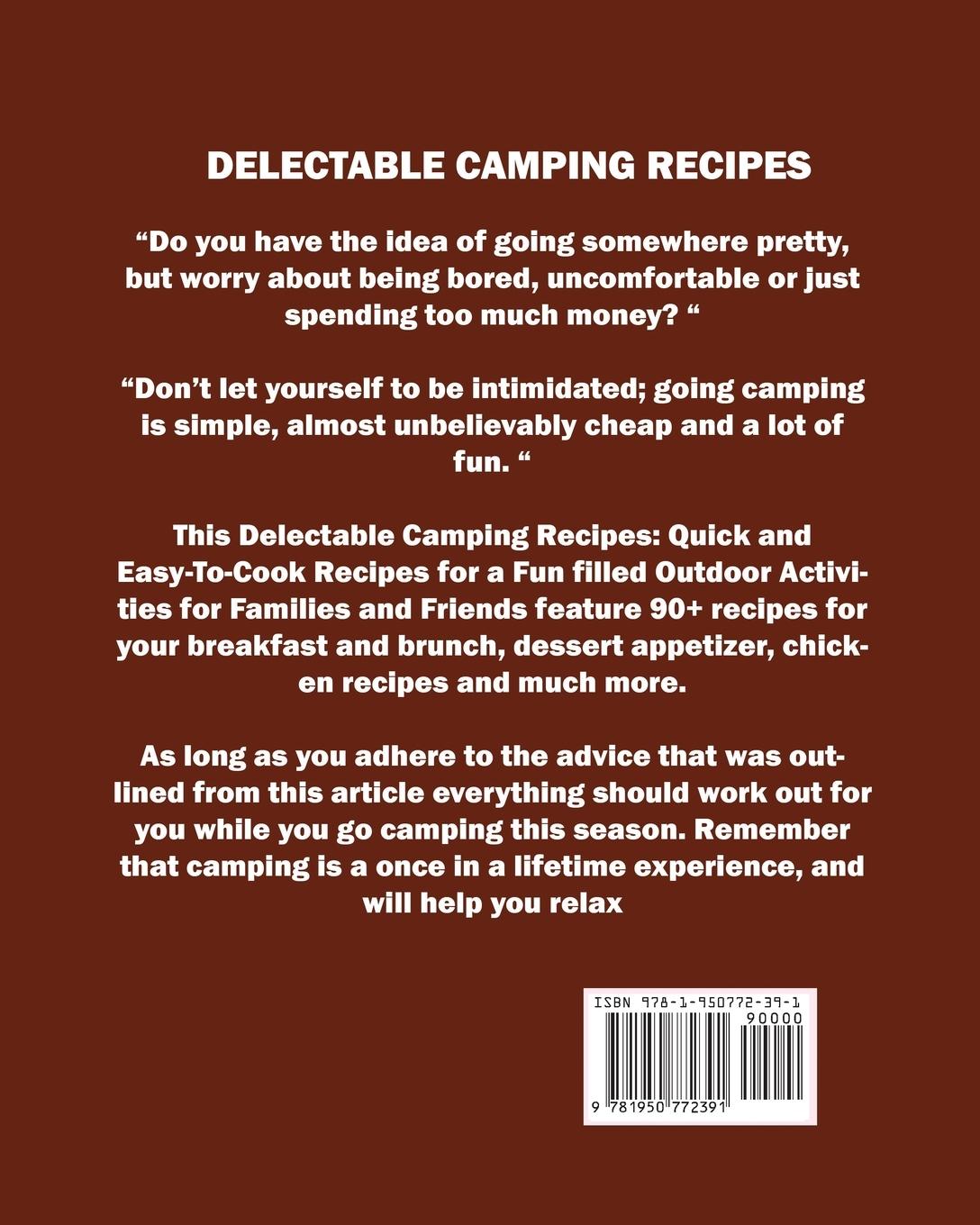 Rückseitencover Delectable Camping Recipes