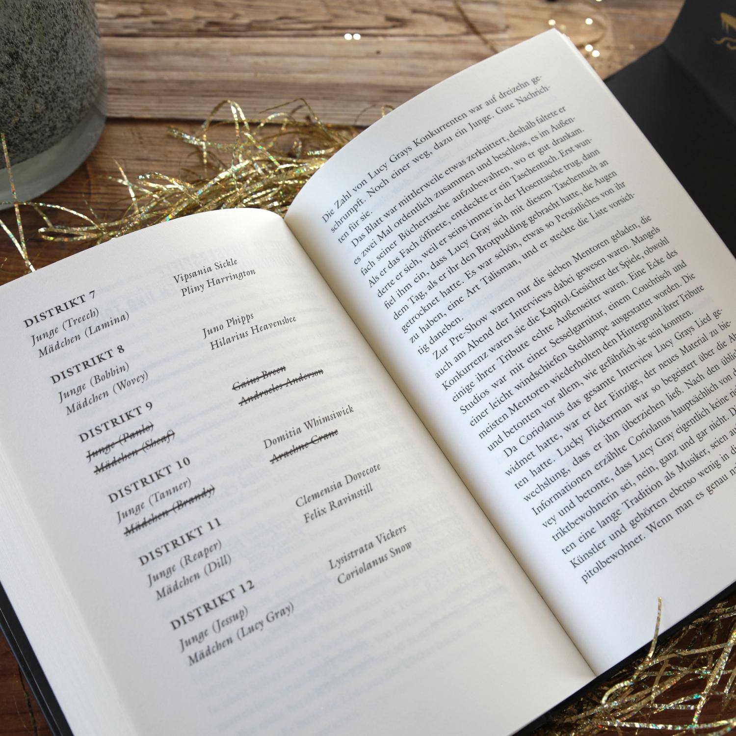 Beispielinhalt (Bild) Die Tribute von Panem X. Das Lied von Vogel und Schlange