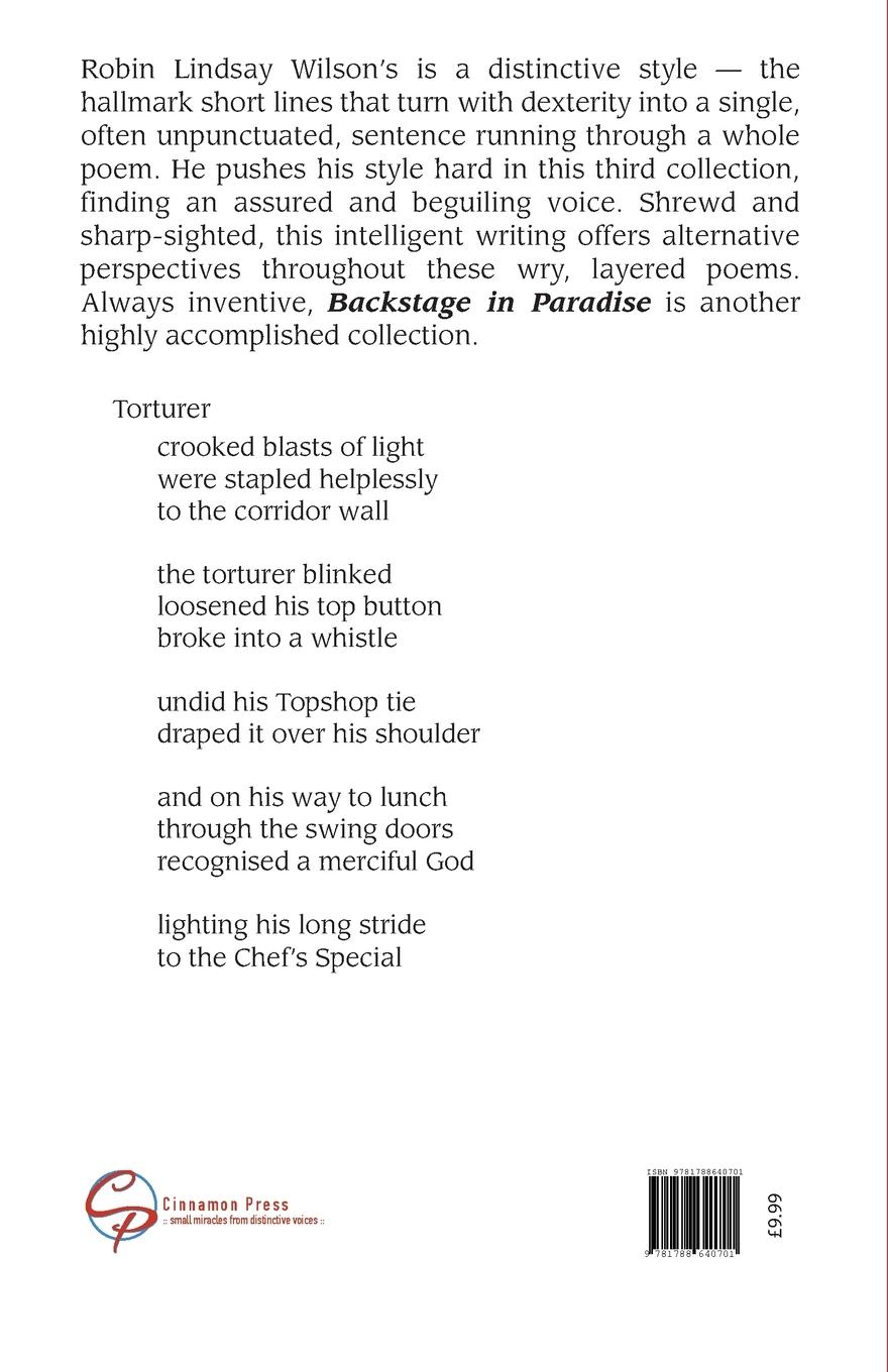 Rückseitencover Backstage in Paradise