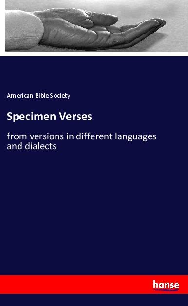 Vorderes Coverbild Specimen Verses