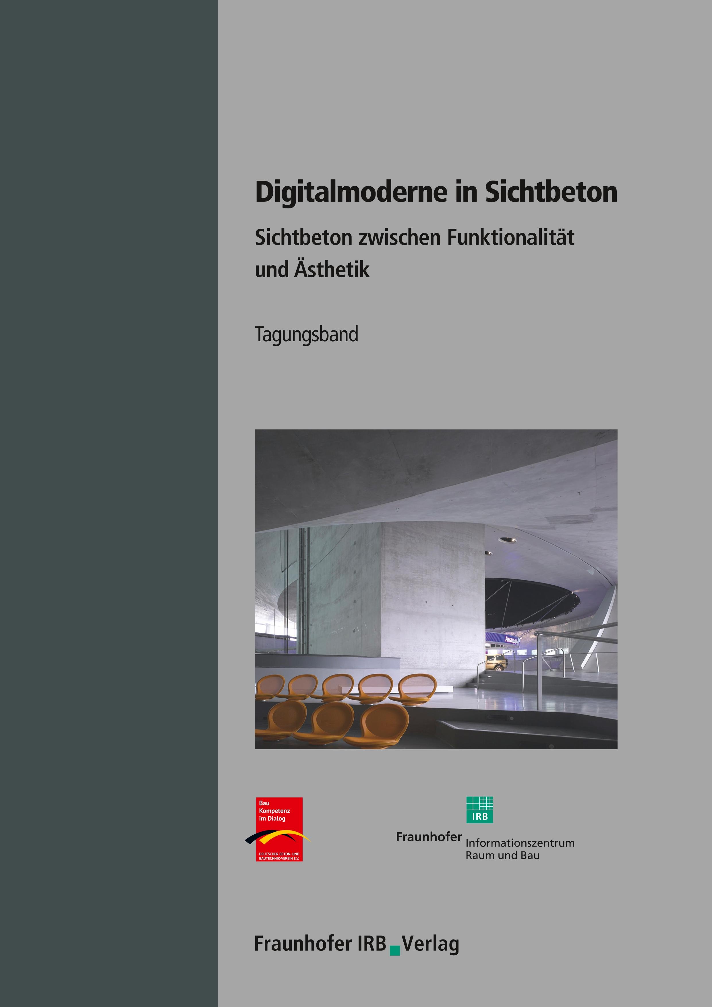 Vorderes Coverbild Digitalmoderne in Sichtbeton.