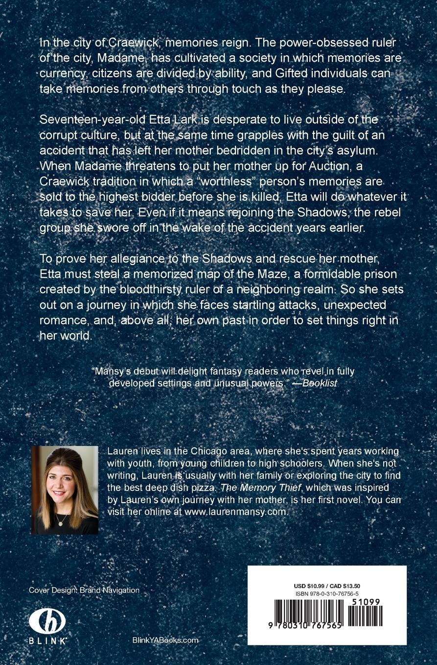 Rückseitencover The Memory Thief