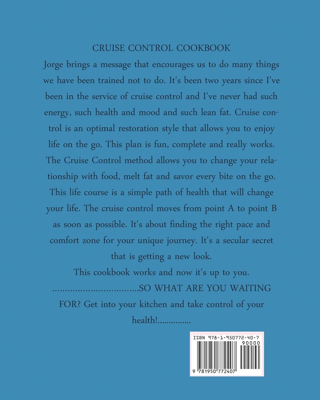 Rückseitencover CRUISE CONTROL COOKBOOK