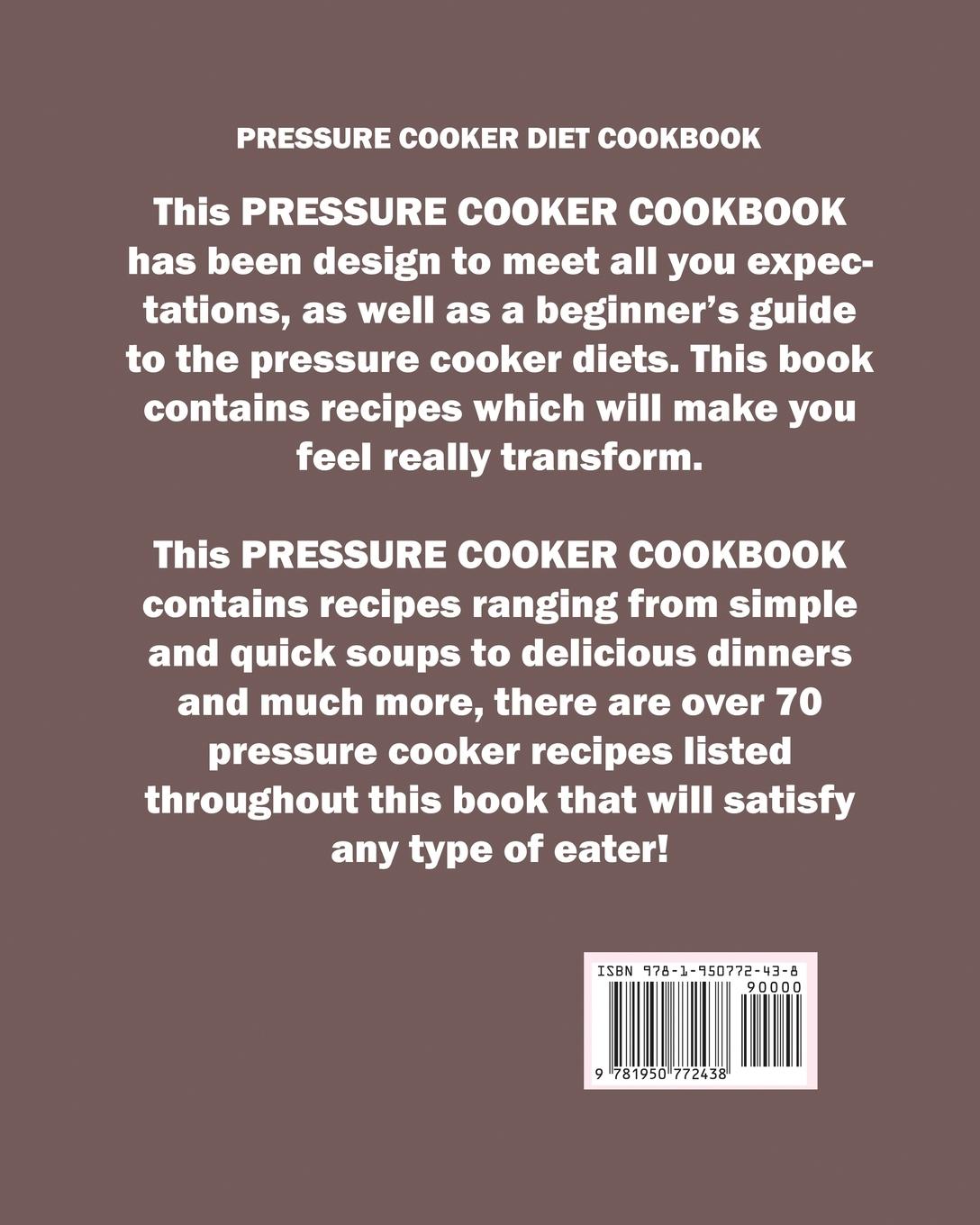 Rückseitencover Pressure Cooker Diet Cookbook