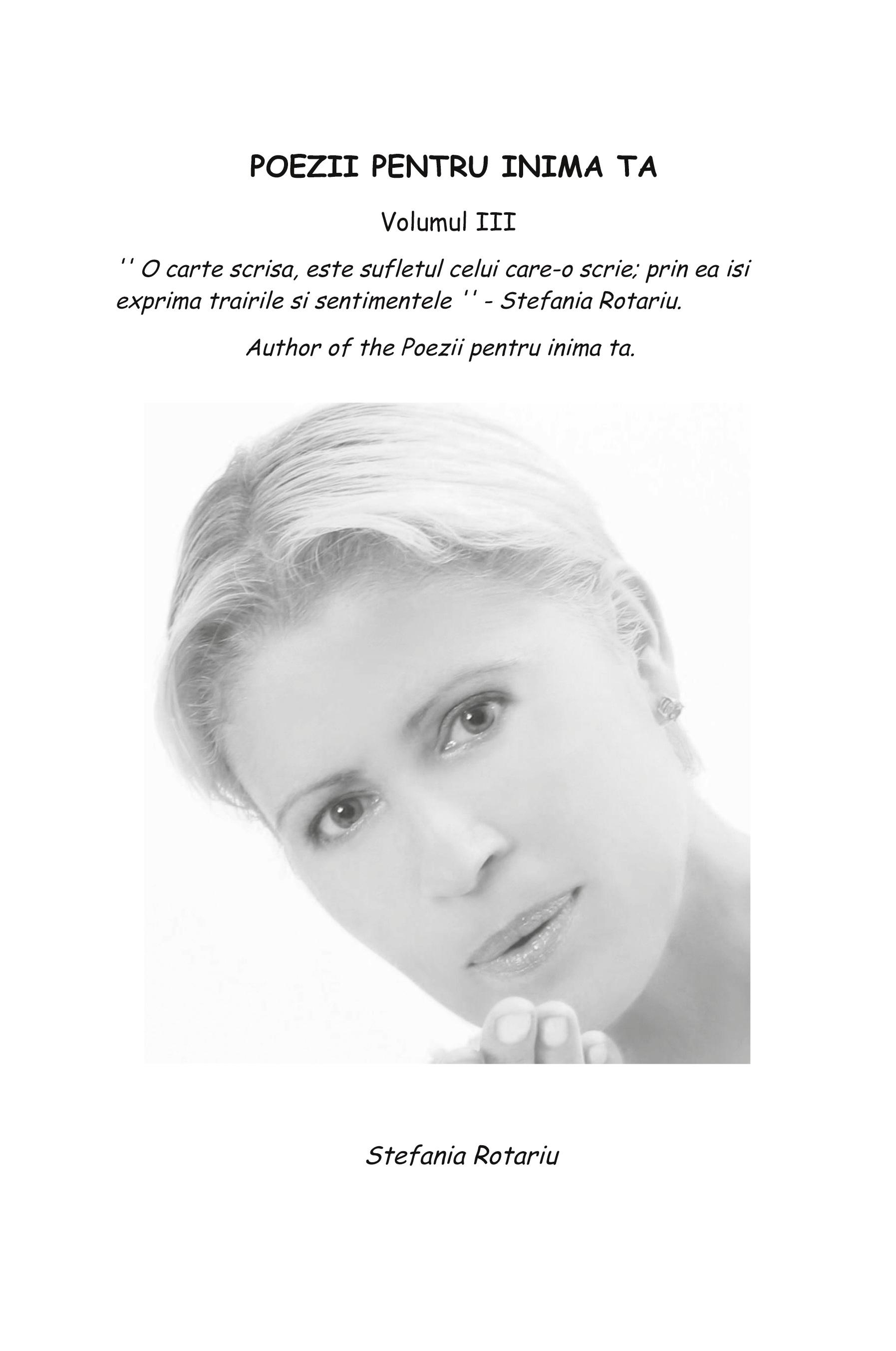 Vorderes Coverbild Poezii Pentru Inima Ta Volumul III