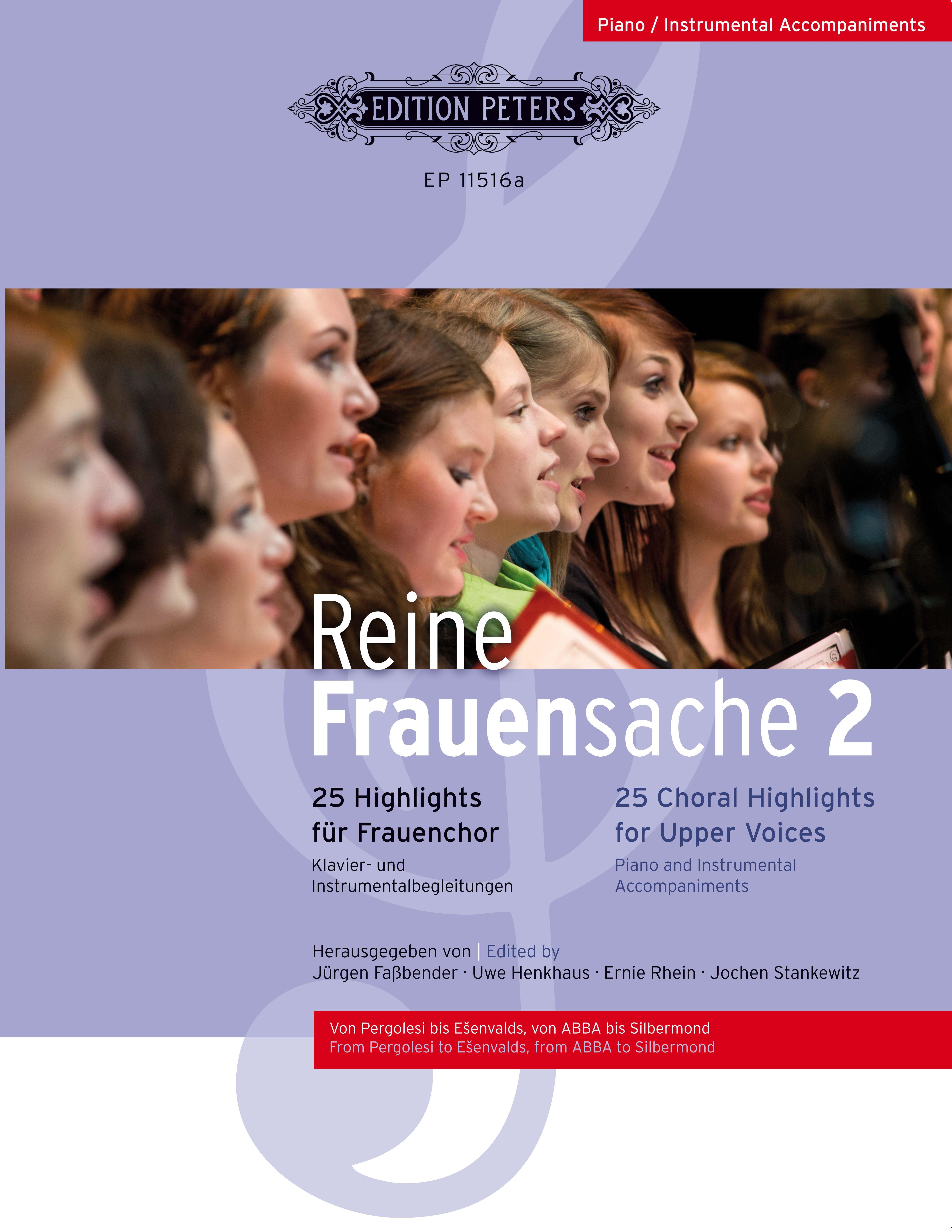Vorderes Coverbild Reine Frauensache 2 -25 Highlights für Frauenchor- (Originalkompositionen und Arrangements vom 18. Jahrhundert bis heute)