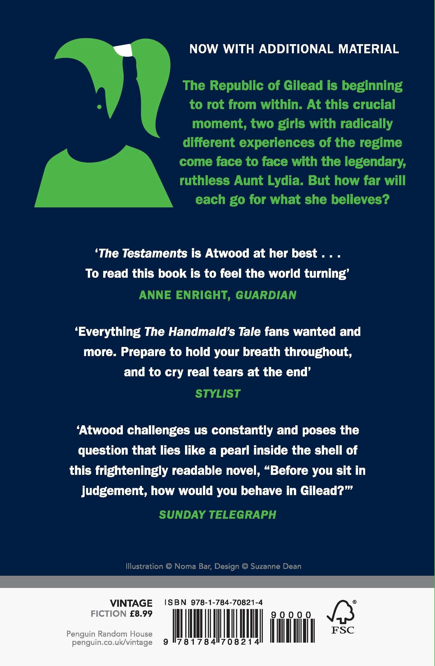 Rückseitencover The Testaments