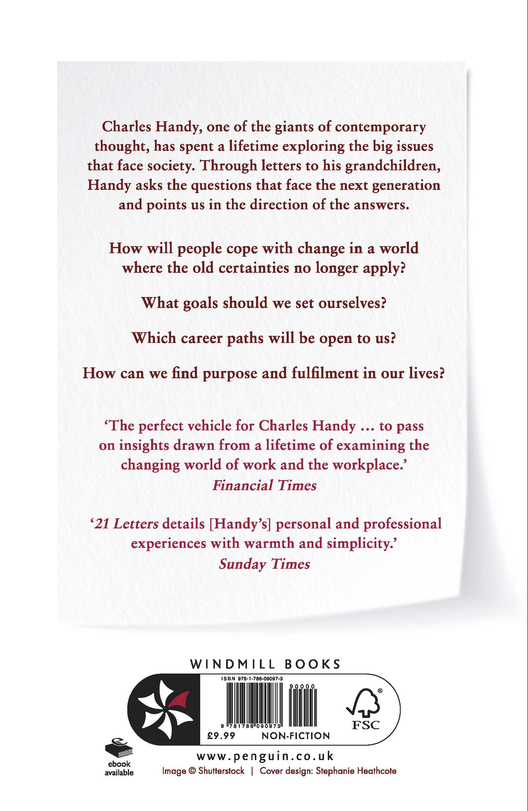 Rückseitencover 21 Letters on Life and Its Challenges