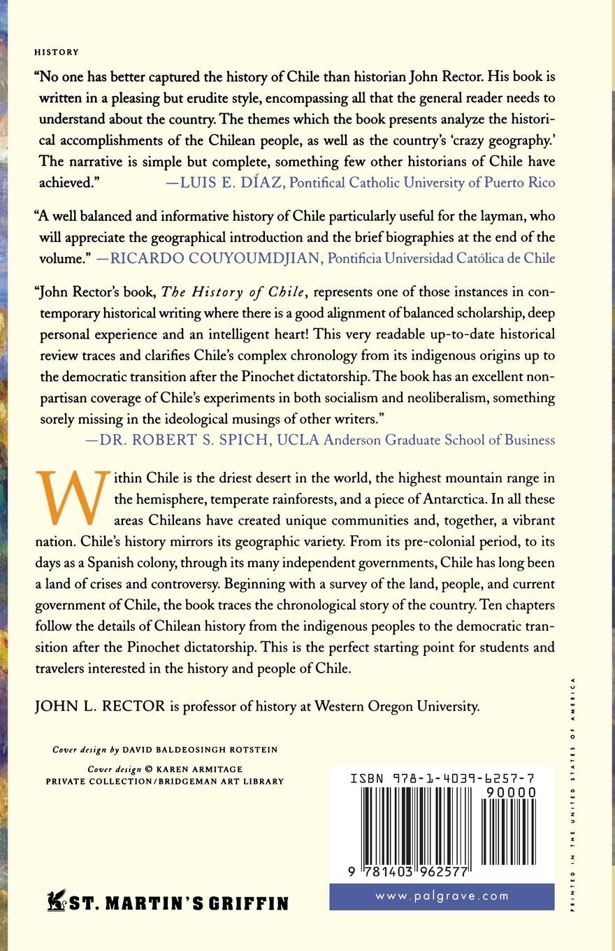 Rückseitencover The History of Chile