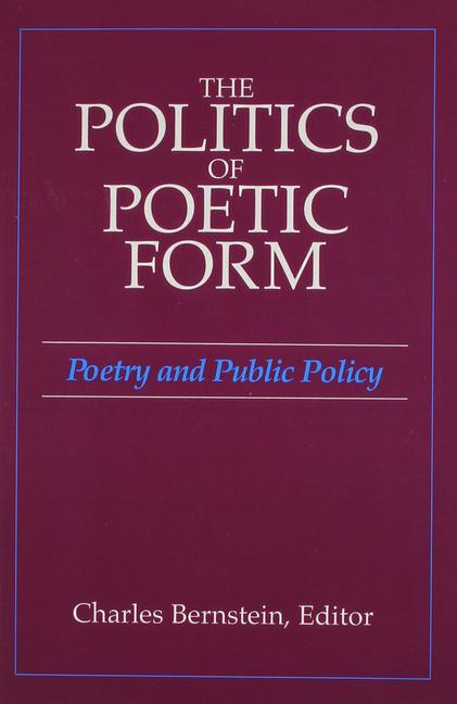 Vorderes Coverbild The Politics of Poetic Form