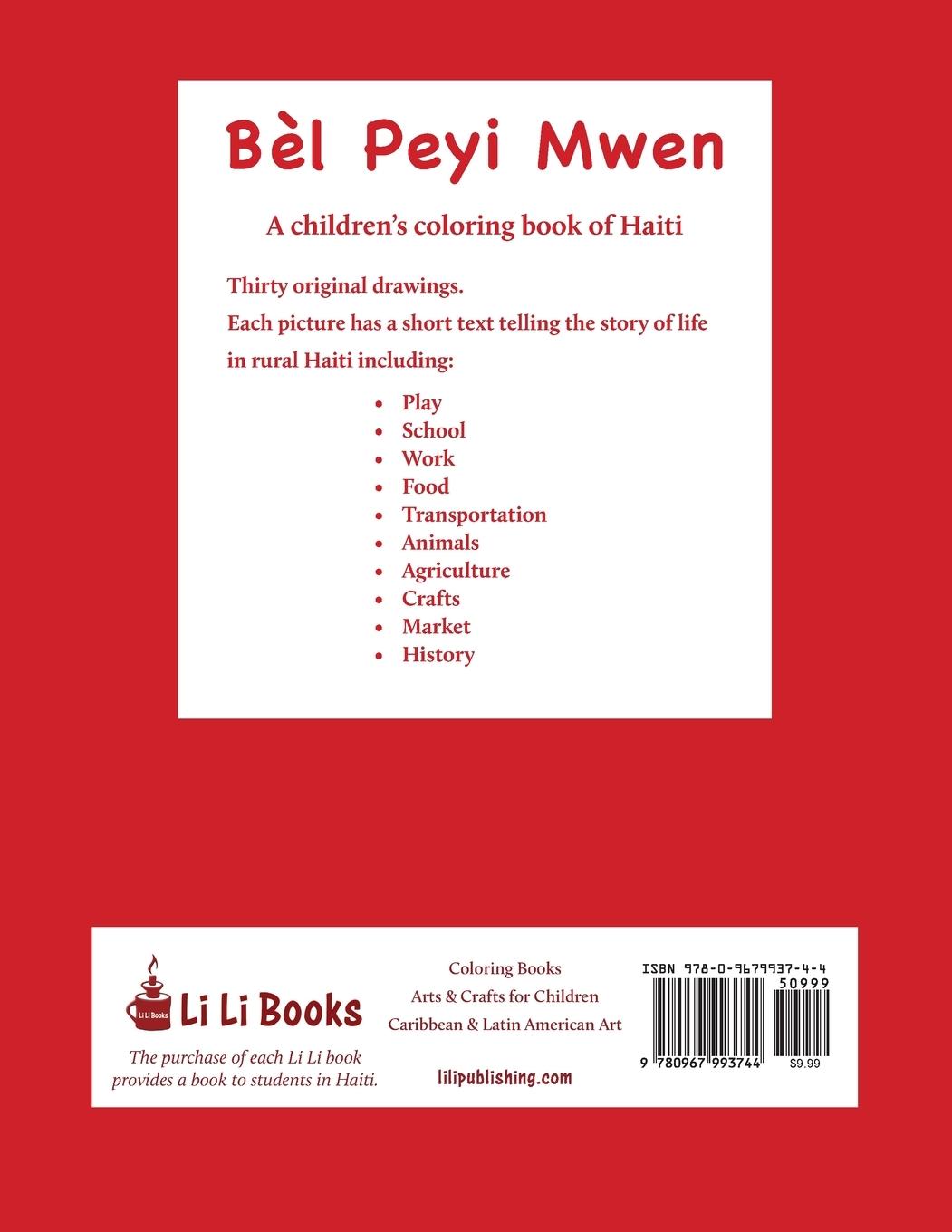 Rückseitencover Bèl Peyi Mwen - My Beautiful Country