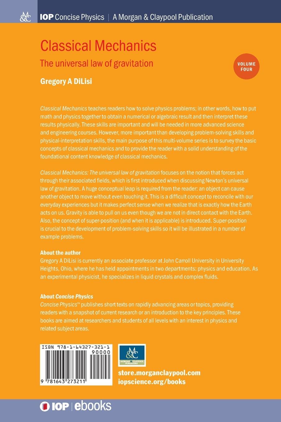 Rückseitencover Classical Mechanics, Volume 4