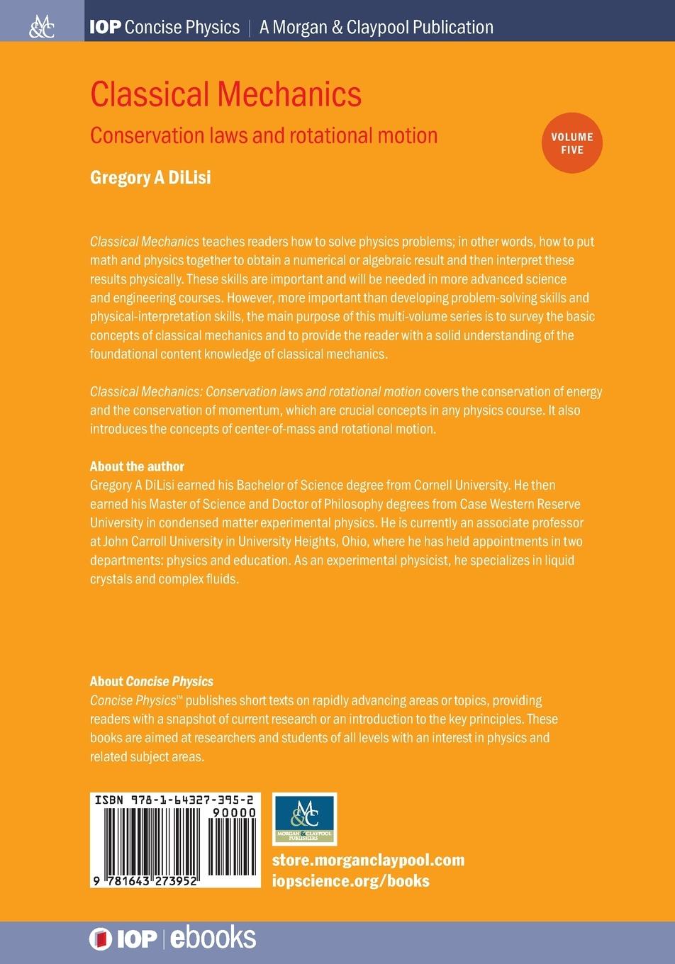 Rückseitencover Classical Mechanics, Volume 5