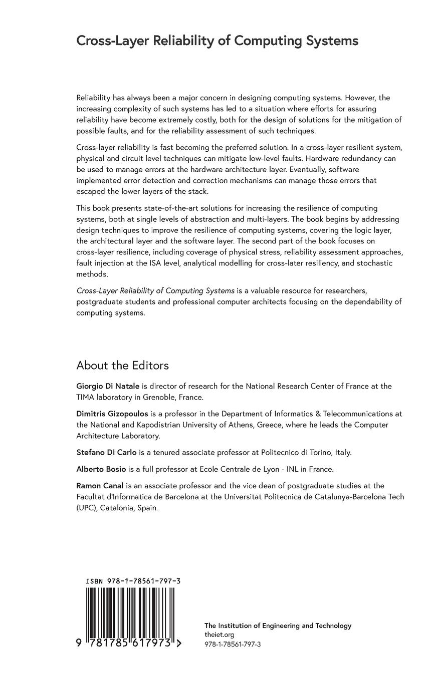 Rückseitencover Cross-Layer Reliability of Computing Systems