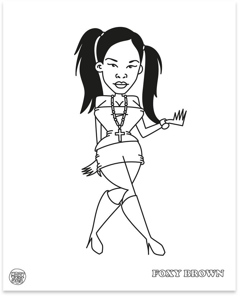 Beispielinhalt (Bild) Hip Hop Coloring Book: East Coast Edition