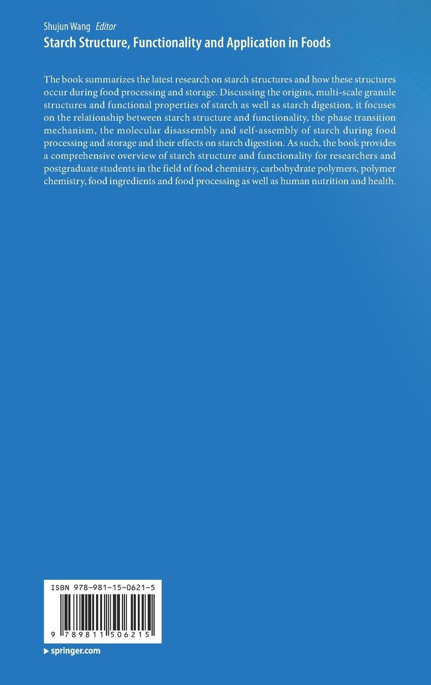 Rückseitencover Starch Structure, Functionality and Application in Foods