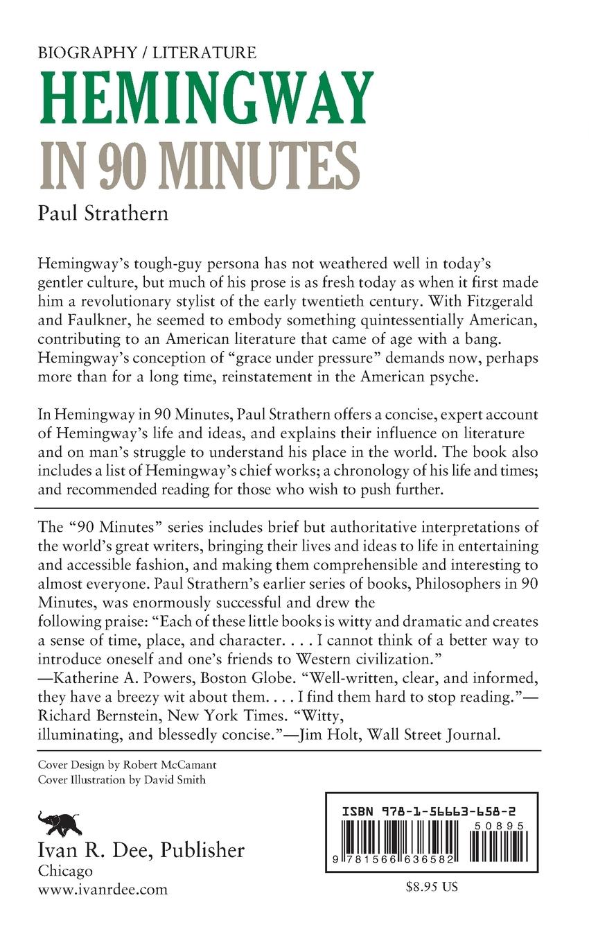 Rückseitencover Hemingway in 90 Minutes