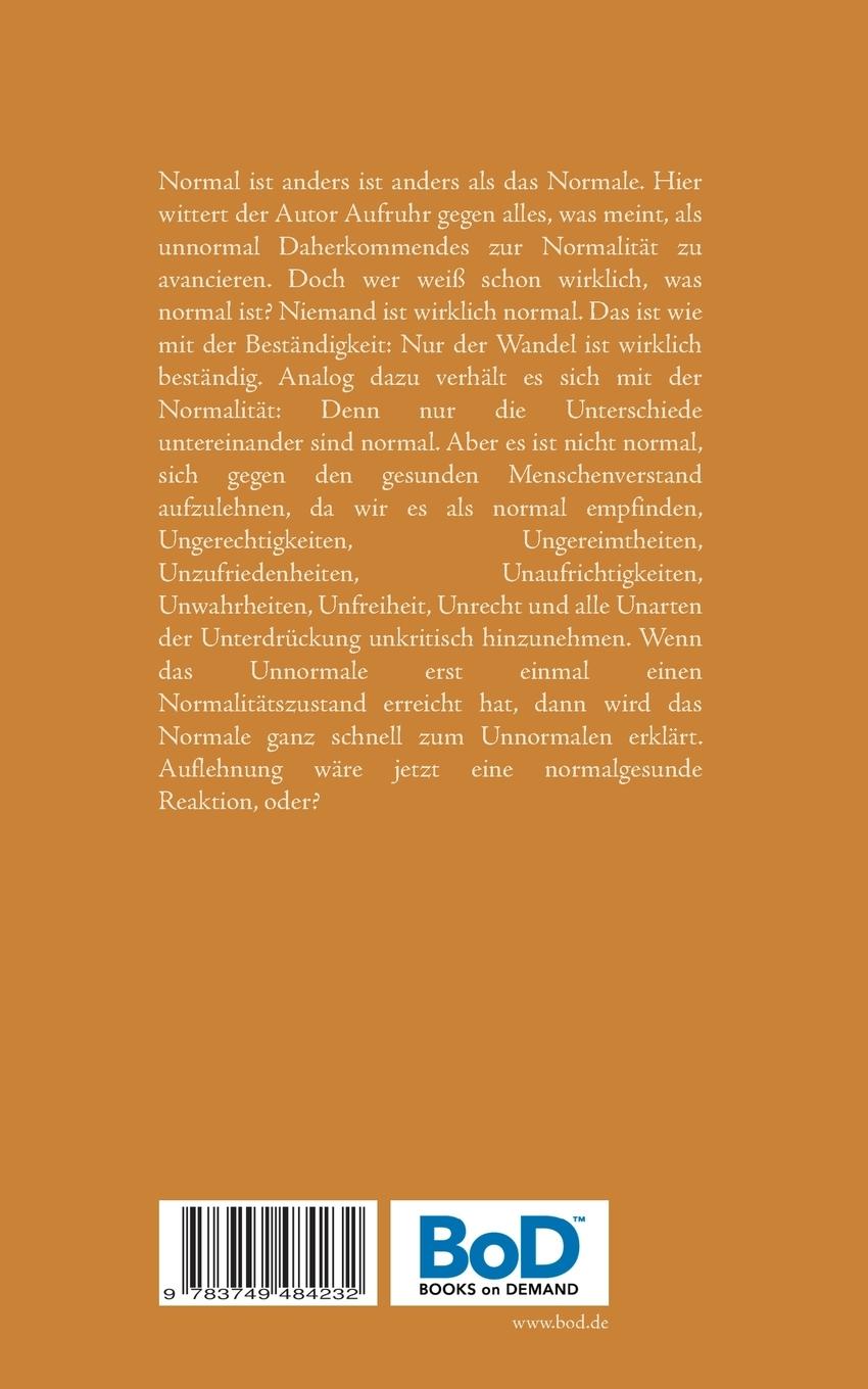 Rückseitencover Normal ist anders