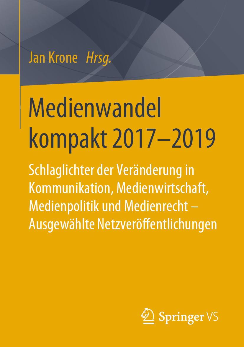 Vorderes Coverbild Medienwandel kompakt 2017-2019