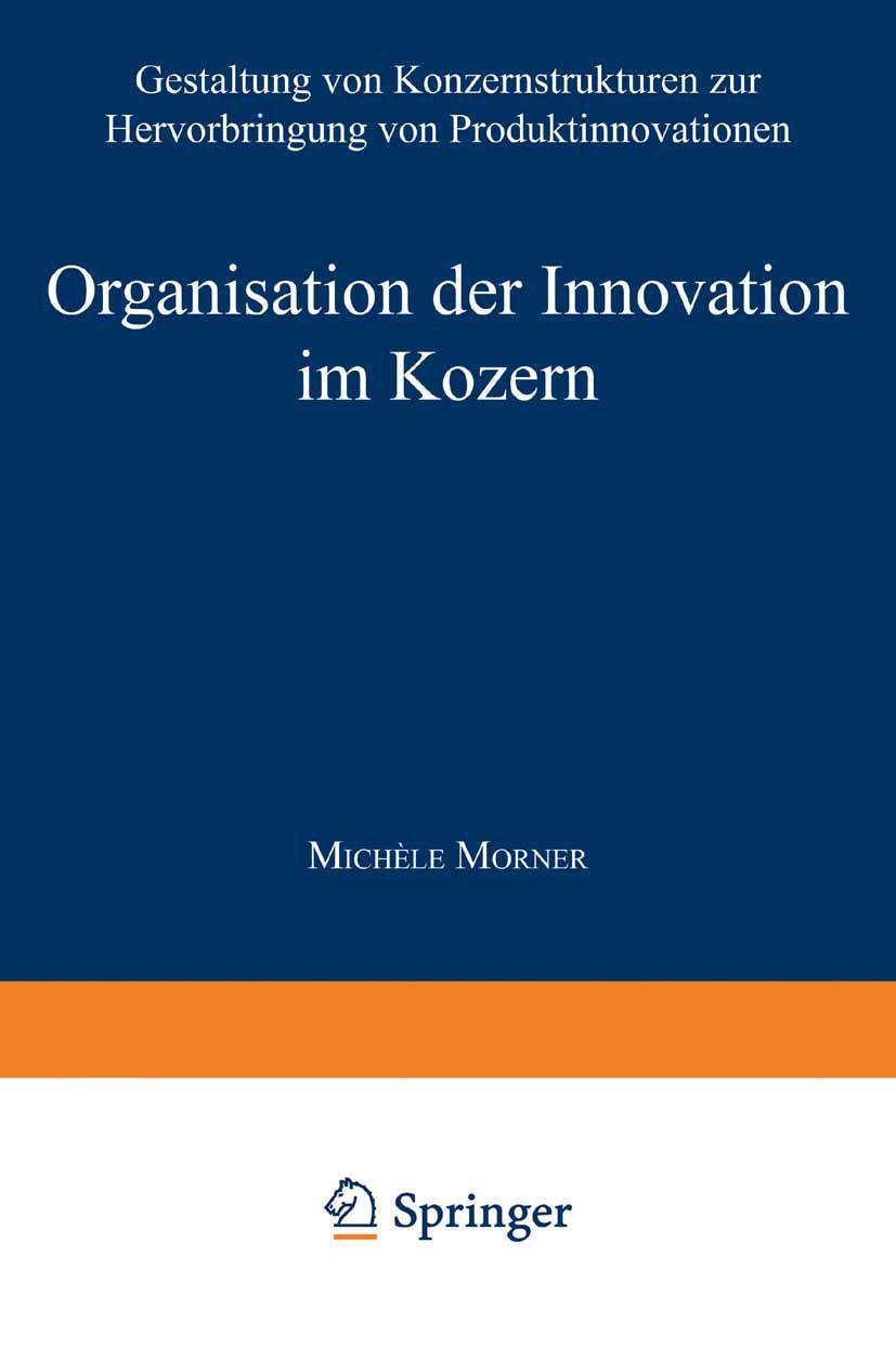 Vorderes Coverbild Organisation der Innovation im Konzern
