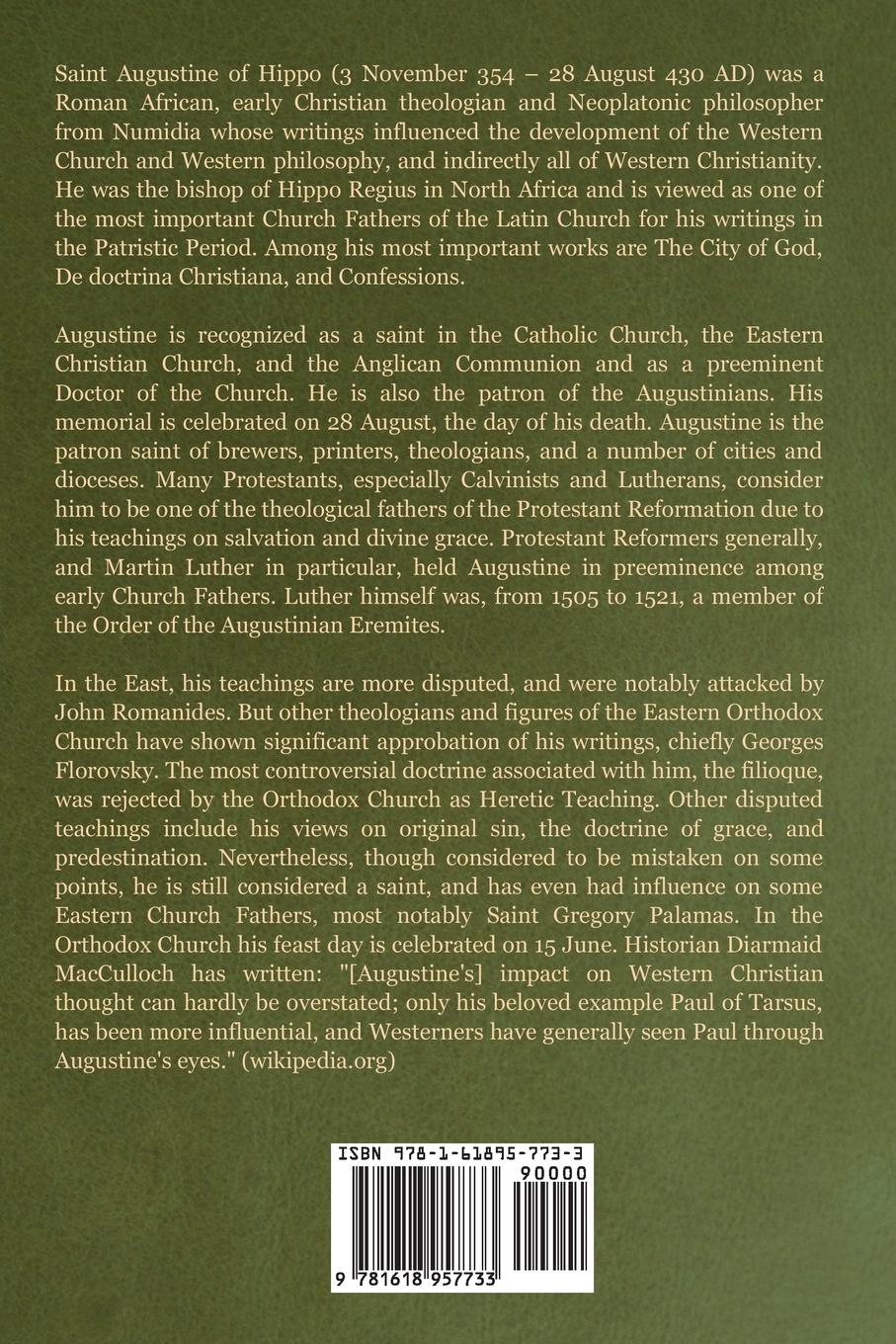 Rückseitencover On Christian Doctrine