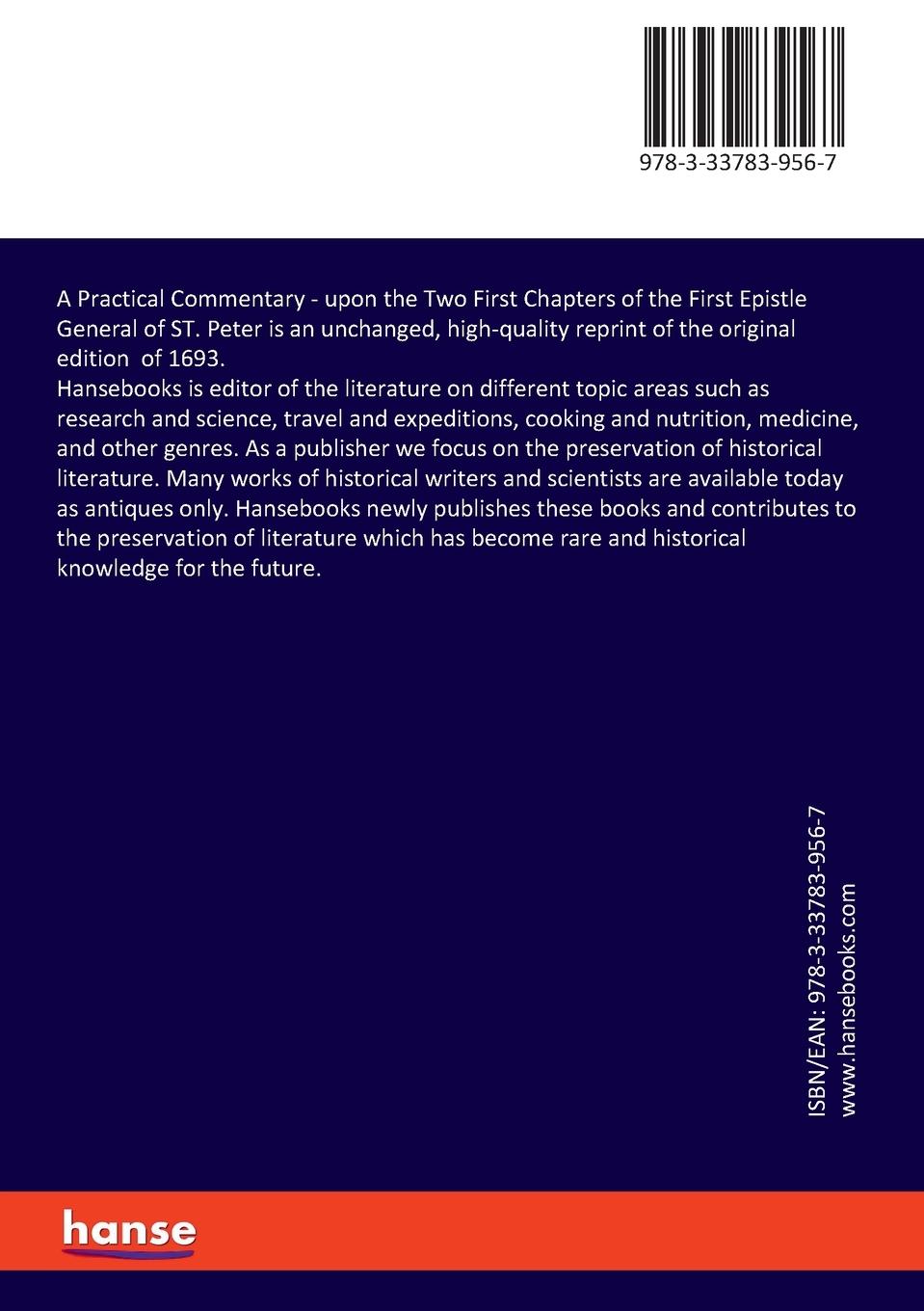 Rückseitencover A Practical Commentary