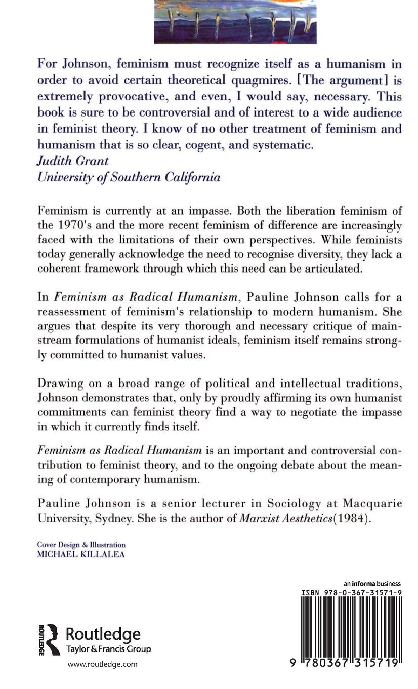 Rückseitencover Feminism As Radical Humanism